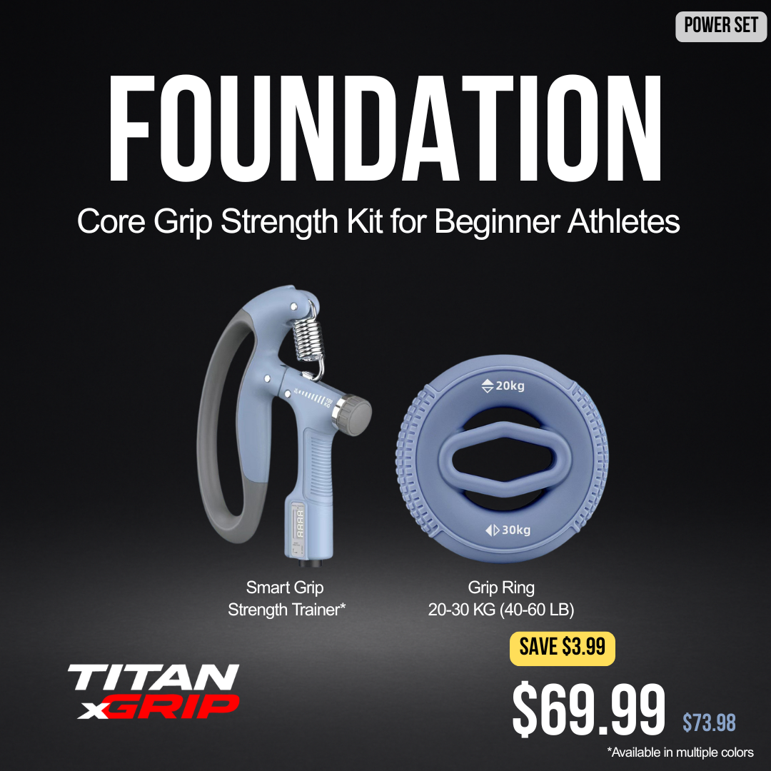 TitanXGrip™ Foundation Set – Core Grip Strength Kit for Beginner Athletes