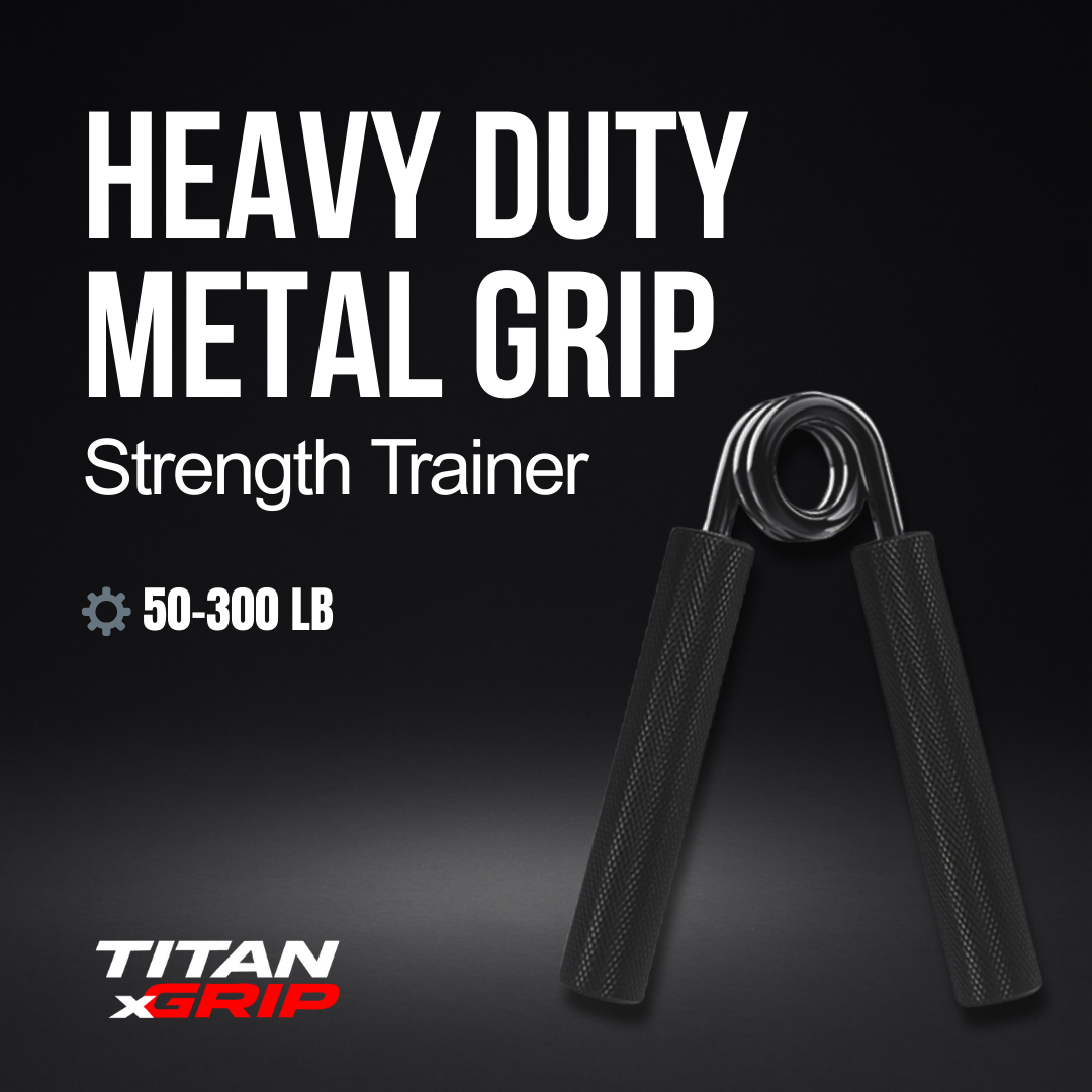 Heavy-Duty Metal Grip Strength Trainer (50–300LB)